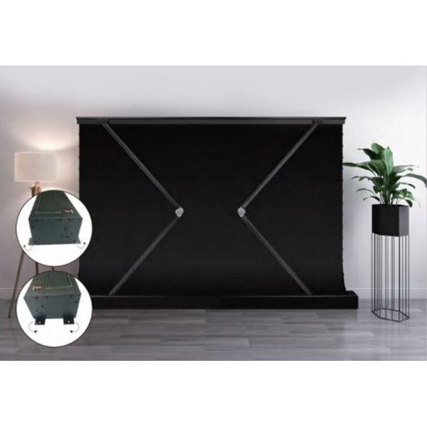 8k Floor Rising Projector Screens Large Size 150 Inch Motorized Projector Screen