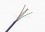 CCA Indoor Unshielded Cat5e Lan Cable 4 Pairs 24AWG 0.5mm CCA For Multi Media
