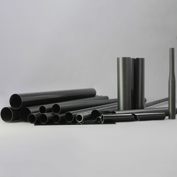 Roll Wrapped Oval Carbon Fiber Tube , Lightweight & Aerodynamic Composite Tubing