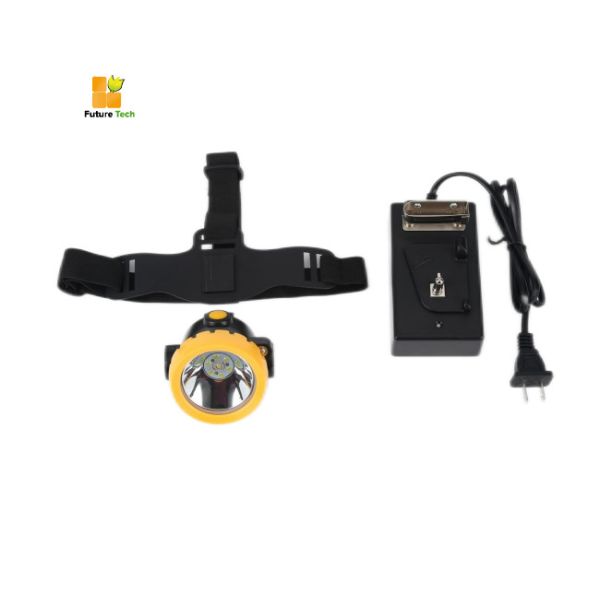 50000 Hours LED Lifetime 1.5W High Lumen IP68 Waterproof Underground Mining Headlamp Rechargeable Miner Headlamp