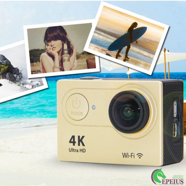 Ultra HD Eken 4K H9 Motorcycle Helmet Camera , WiFi 170D 12MP Extreme Action Camera