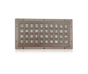China Alphanumeric 40 Buttons Stainless Steel Keypad Dot Matrix Backlit Panel Mount Atm Pin Keypad on sale