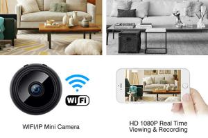 Buy cheap CMOS Sensor Wifi Mini Security Camera , Mini Wifi Hidden Spy Camera Wireless product
