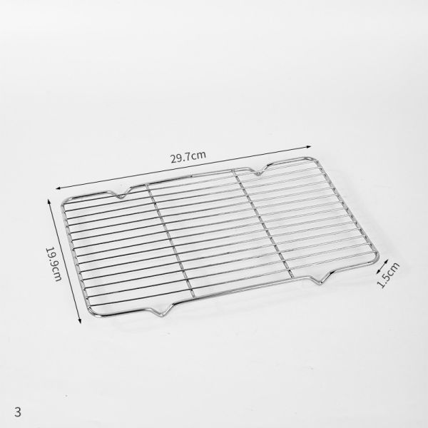 Long - Lasting Mesh Stainless Steel Baking Rack For BBQ Bakery Barbecue Net Pan Tray