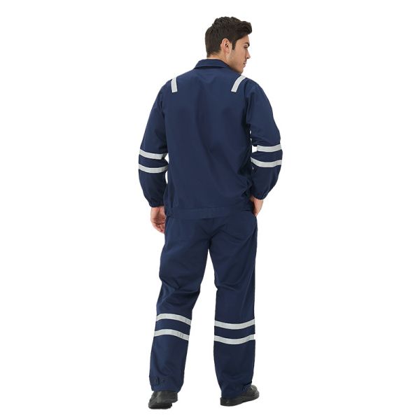 Flame-Resistant Workwear Safety Overalls Mining Work Uniform Set Custom Flame-Resistant Jacket Fireproof Work Clothes Wholesale
