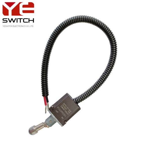 SPST On-Off Toggle Switch Locking-Long Handle 15A 250VAC 2 POS