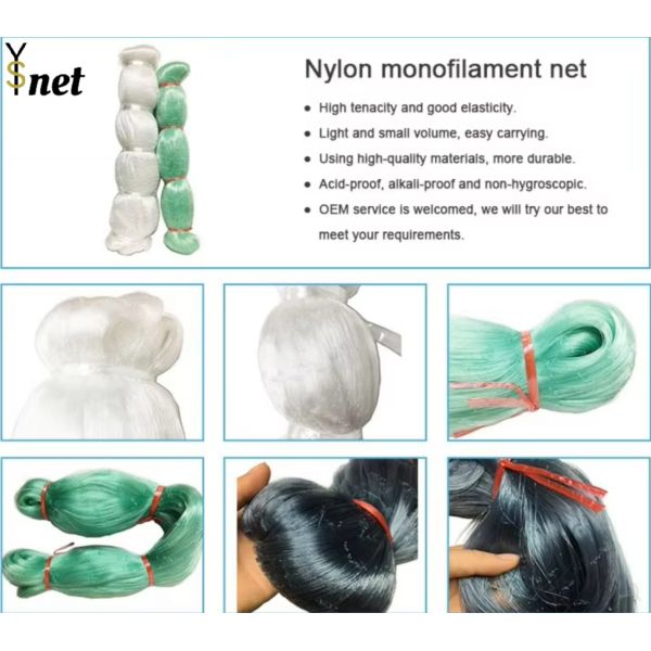 High Quality Grey Net Nylon Mono Double Knot Fishing Net