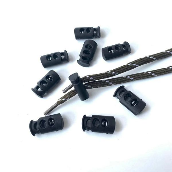 wholesale plastic nylon cord ender spring tollgle stopper plastic stopper for coat