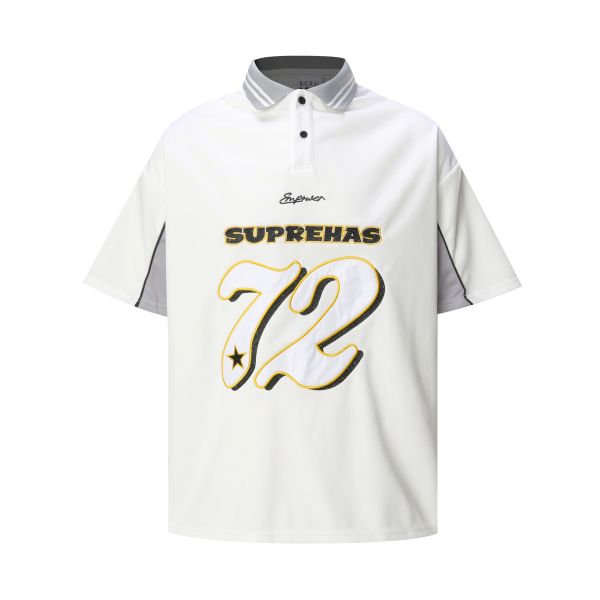 Support Custom Embroidery Digital Pattern Oversized Sports Short-sleeved for Shirt Made 100% Polyester Fiber Breathable Quick
