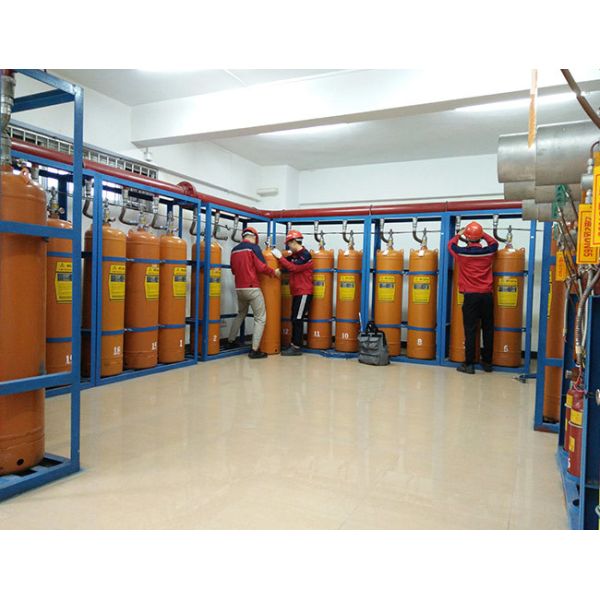 Protection Fm 200 Gas System Suppression Pipe Line Fire Extinguisher Power Distribution Room