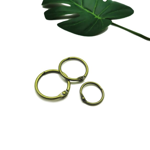 DIY Craft Album Stainless Steel Binder Clips Keychains Rings DIY Card Album Binder Rings Book Rings