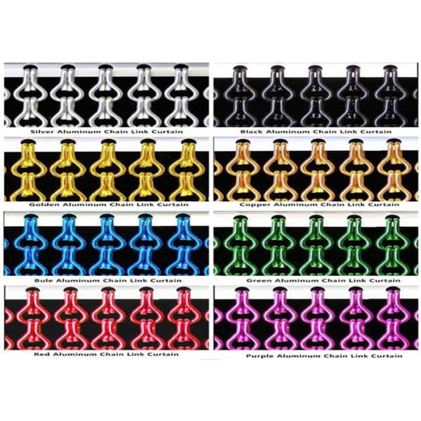 2MM Aluminum Metal Mesh Curtain Chain Drapery Fabric Decorative use