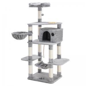 Buy cheap Heavy Duty Songmics Cat Tree , Unique Cat Furniture Convenient With Feeder Bowl product