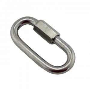 Buy cheap 304/316 Stainless Steel Quick Link Carabiner Hooks Polished Finish for Connecting product