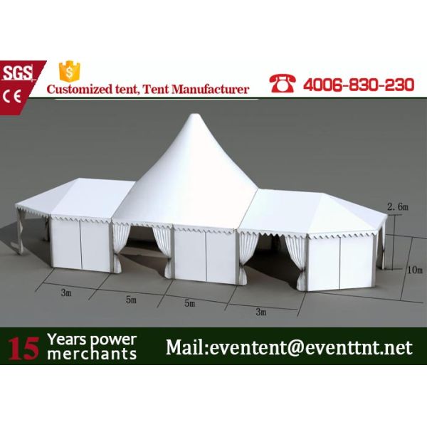 One Stop White High Peak Tent Fire Retardant Wtih Gardens Party Decorations