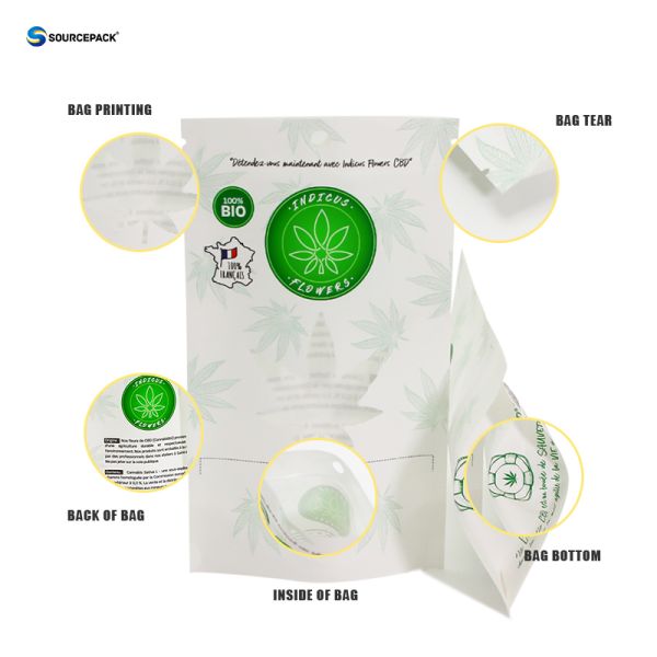 Customizable Mylar Bags Packaging Solution with Metallic Printing Process