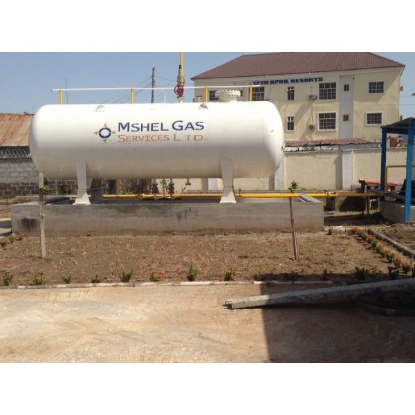 Q345R 10MT Horizontal LPG Tank , 20000 Liters Propane Gas Storage Tank