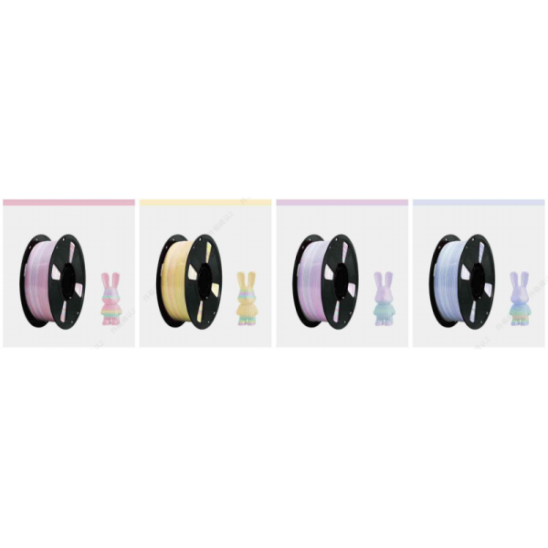 Multicolor PLA PETG 1.75mm Macaron Filament 1kg Gradient for FDM Printers