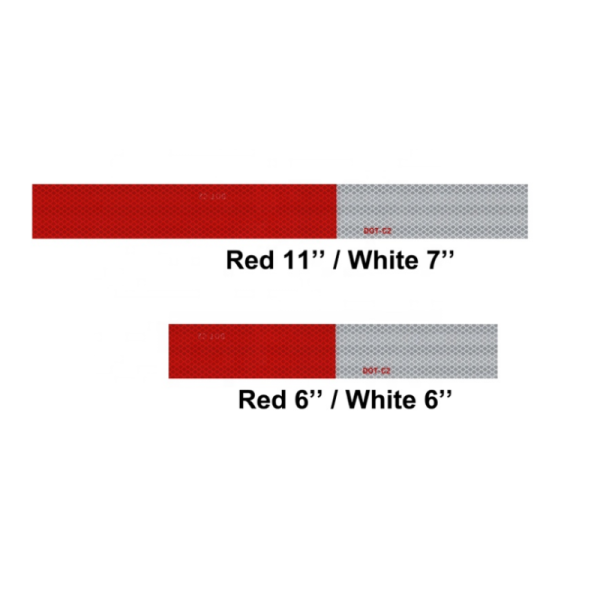 Red and White Reflective Sticker, Reflector Tape, Dot c2 Reflective Tape for Truck