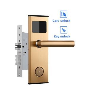 China Cerradura Hotel Door Security Locks 1.5V Alkaline MF1 Card Smart Door Locks on sale