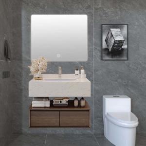China 80*25*50cm Bathroom Vanity Cabinets Solid Wood Vanity Set With Sink on sale