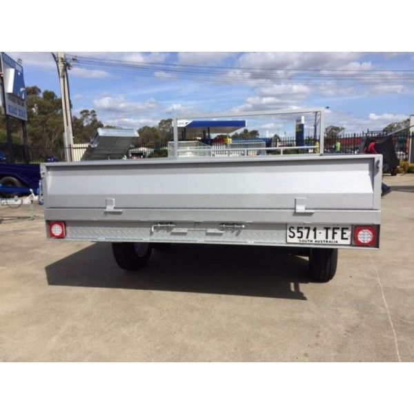 Hot Dipped Galvanized 10 x 5 Single Axle Flat Top Trailer , Tandem Axle Trailer