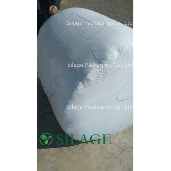White Color 750mm*25um Blown Silage Film for Denmark