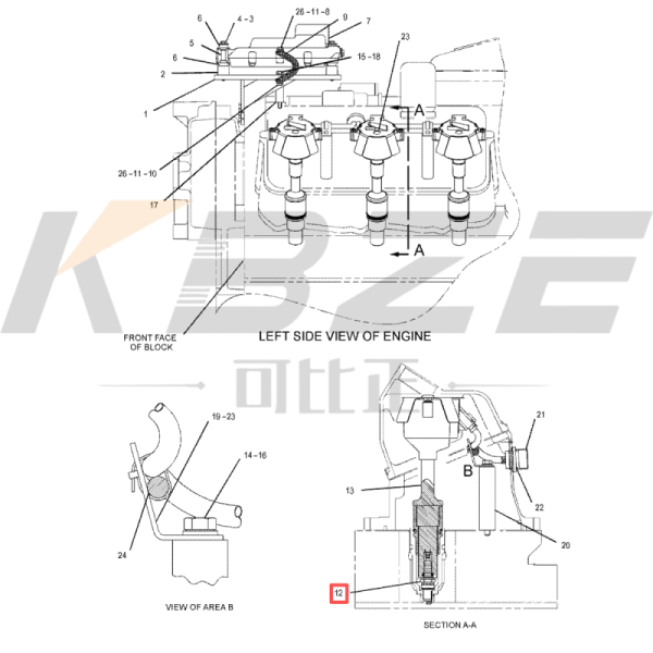 KBZE 2N-2839 CAT 104-3170 128-6238 SPARK PLUG REPLACE FOR G3304 G3306 G3406 G3408 G3412 ENGINE