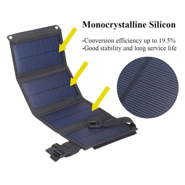 Backpacking 100w Portable Solar Panel Charger For Smartphones