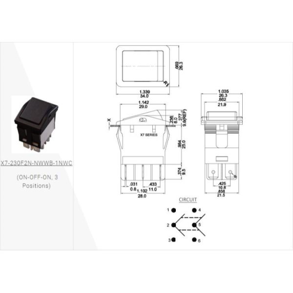 Agricultural Equipmen Rocker Switch IP67 Illuminated Button Switch Waterproof
