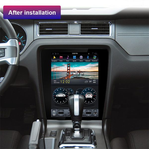 12.1inch Mustang Ford Sat Nav DVD Tesla Big Screen Android 9 Car Android Head Unit