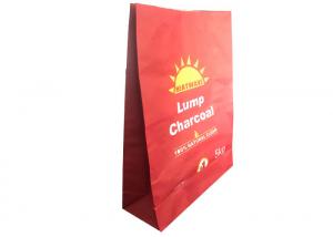 Sewn Open Multiwall Kraft Paper Bags Capacity Barbecue 5kg Charcoal Bags