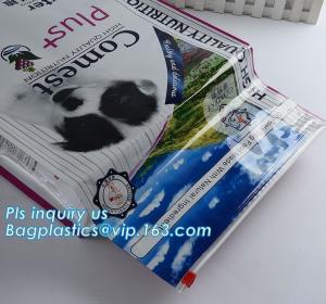 China dog food bag with slider closure,dog food packaging bag with closure, pet food packaging bag/dogs food bags manufacturer on sale