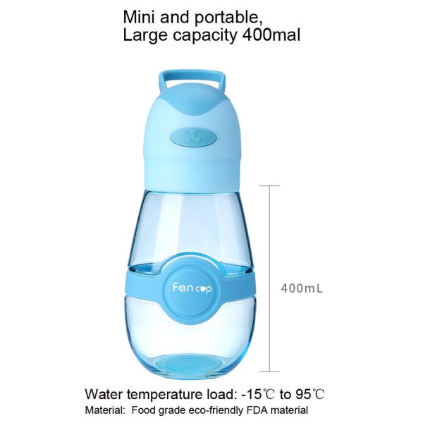 Portable travel eco friendly plastic water bottle welcome oem cutomized drinking bottle 400ml