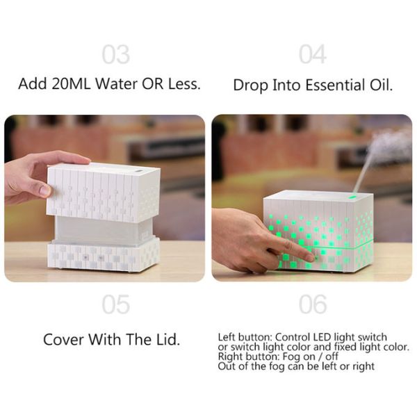 Rubik's Cube 220ml Plastic Aroma Diffuser