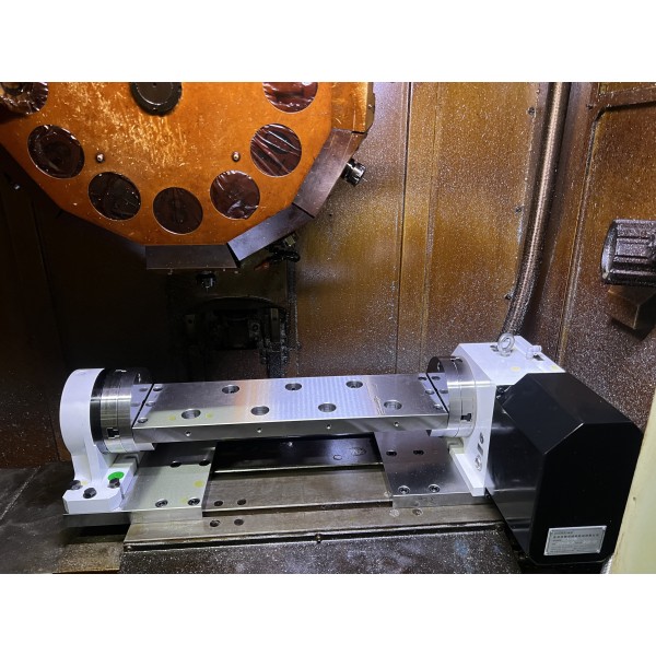 JuZhuo 4th Axis Roller Cam Rotary Table showing precision machining components and table surface