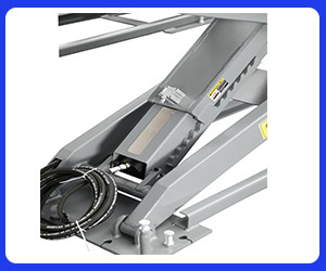 5T scissors wheel alignment car lift with 5000mm length platform with CE