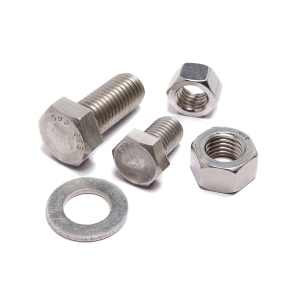 Stainless M27 Hex Head Bolt Fastener DIN931 Bolzen Screw 16mm M40 High Strength TC Bolt Nut Washer A358