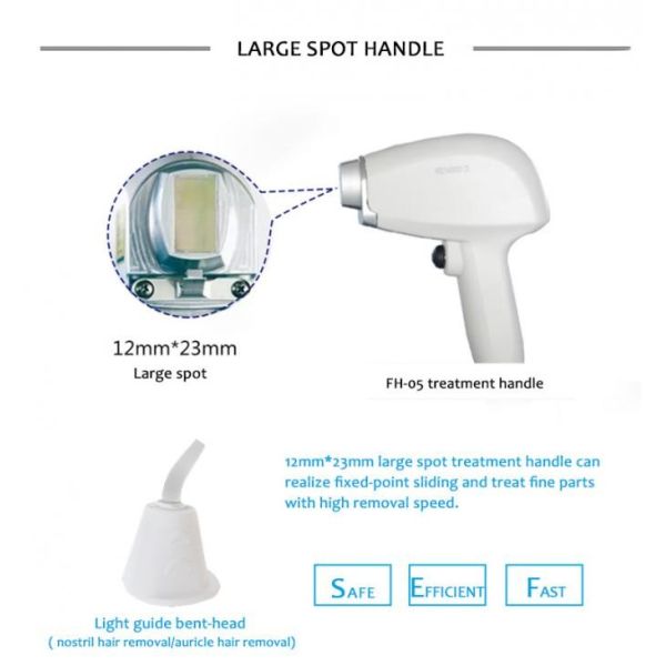 No Pain 3 Waves Diode Laser Hair Removal Machine 1200W