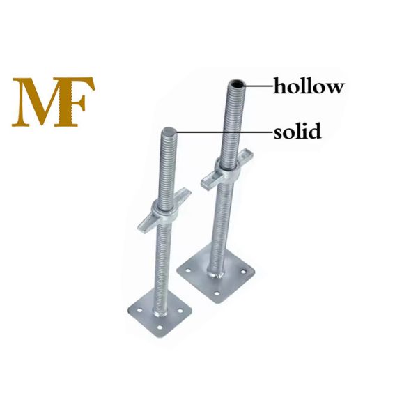 Scaffold Screw Jack Hot Dip Galvanized Compatible With Various Scaffolding Systems