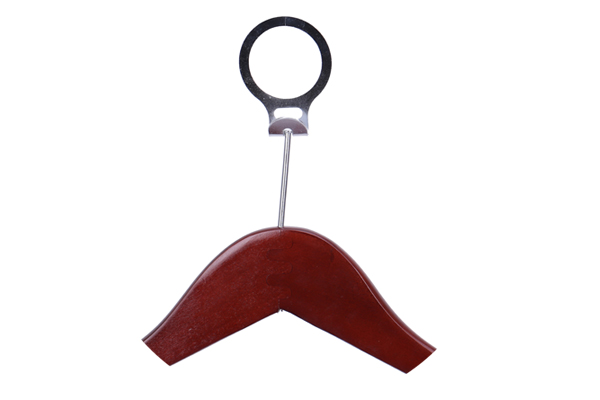 Betterall Wulnut Color Custom Hotel Usage Ring Hook Wooden Anti-Theft Shirt Hanger