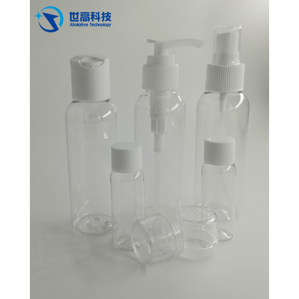 PP Refillable Travel Bottles , User Friendly Go Travel Cabin Bottle Set