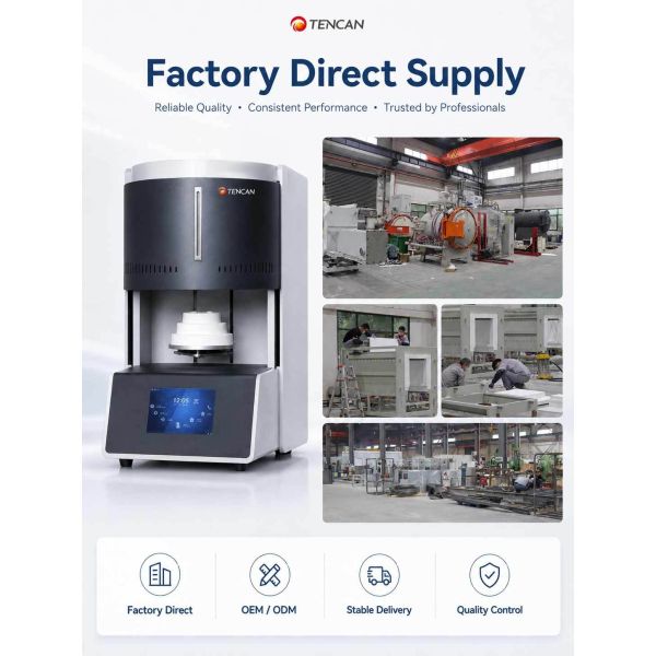 1C Accuracy Dental Ceramic Furnace 1700C High Temp Programmable 90 Min Fast Sintering 150 Units