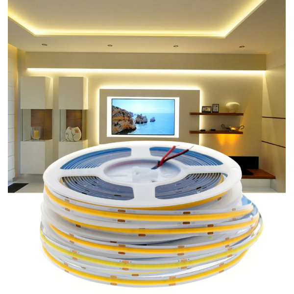 COB Strip Light 320leds 512leds 384leds 480leds Rgb Light Bar 12V 24V Waterproof Flexible Light Strip