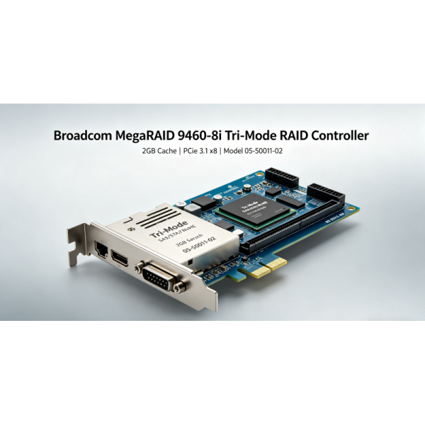 Enterprise Tri-mode Raid Controller Megaraid 9460-8i With 2gb Ddr4 Cache , Pcie 3.1 X8 , Support Sas/sata/nvme