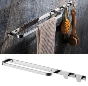 China Mirror Polishing SUS304 Stainless Steel Towel Rack Holder 24 Inch For Kitchen Bathroom on sale