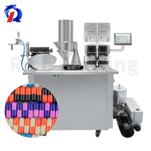 China Double Loader Semi Automatic Small Scale Capsule Filling Encapsulating Machine on sale