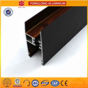 Buy cheap Rich Decoration Wood Finish Aluminium Profiles Colorful Luster 2500T Extrusion product