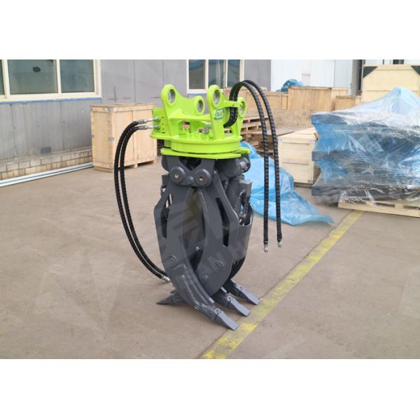 Brake Motor Hydraulic Log Grapple , PC60 Log Grab For Excavator