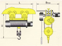 YT Safe & Durable CD/MD electric wire rope hoist 10t